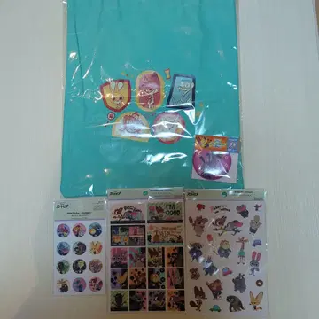 주토피아 스티커 세트