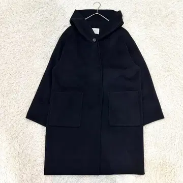 새상품급 이에나 IENA 슈퍼 160 더블 페이스 후드 코트 네이비