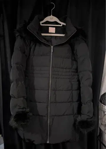 resexxy 롱 다운 자켓 블랙