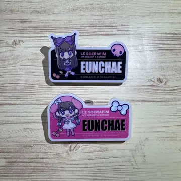 LE SSERAFIM 오리지널 아크릴 네임 배지 운채