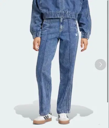 아디다스 하이웨스트 데님 팬츠