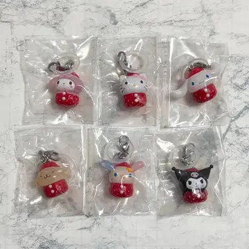 산리오 딸기 표시 액세서리 전 종류 컴플리트 6개