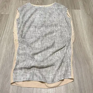 개럴개런트 튜닉 슬리브리스 이소재 절개 F 캐주얼