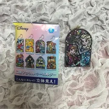 디즈니 엘사와 안나 이중 아크릴 키링