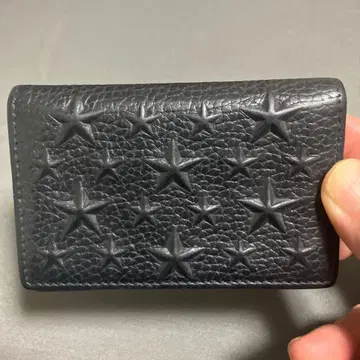 JIMMY CHOO 블랙 가죽 명함지갑