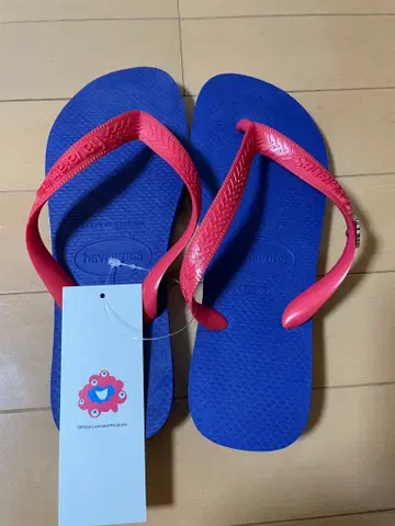 미야쿠미야쿠 하바이아나스 비치 샌들 파랑/빨간색