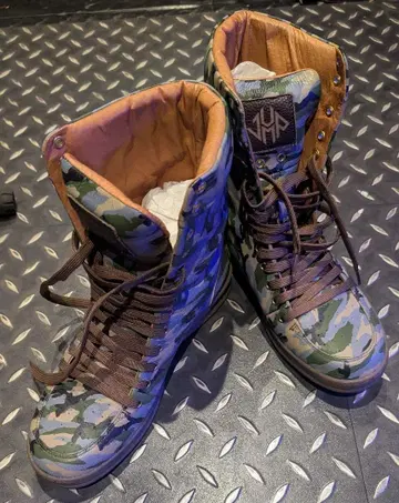 [ JUMP SHOES ] 카모 패턴 하이컷 스니커즈
