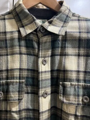 L.L.Bean 나무 택 안감 플리스 플란넬 셔츠 엘엘빈 US S
