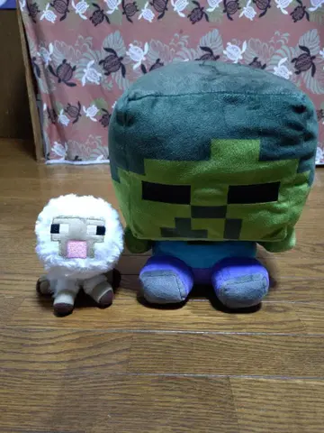 Minecraft 크리퍼와 양 봉제 인형 세트