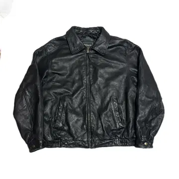 90s 크로프트&배로우 가죽 자켓 블루종 블랙 L 빈티지