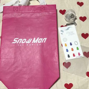 SnowMan 1st popup 입장 특전 & 스노우볼 키링