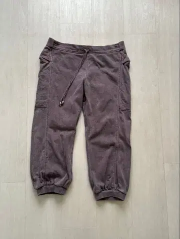 수리아 카르기 요가 크롭 팬츠 퍼플 요가웨어 카고 팬츠