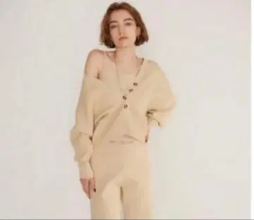 searoomlynn 미사용 새상품 하이 트위스트 코튼 니트 가디건