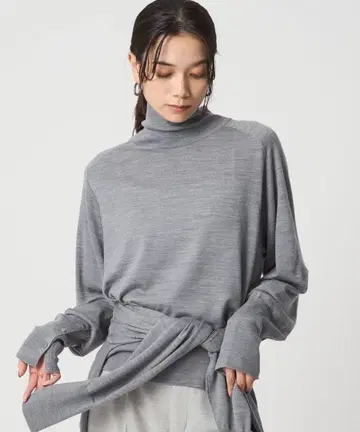 그린 라벨 릴랙싱 [ 새상품 ] 에브리 터틀 니트 그레이 FREE 사이즈