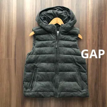 GAP 갭 그레이 후드 부착 베스트