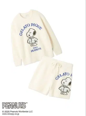 GELATO PIQUE 룸웨어 F 자카드 풀오버 상하의 세트