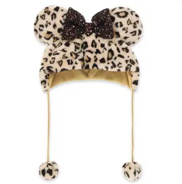 레오파드 무늬 미니 마우스 팬캡