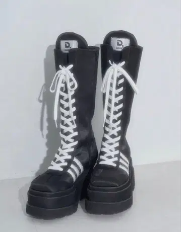 Darich 레이스업 스니커즈 롱 부츠