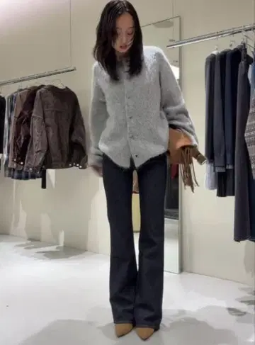 미사용 새상품! 가격표 포함! MOUSSY ALPACA MIX 가디건