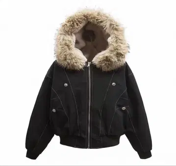 새상품 퍼 자켓 y2k