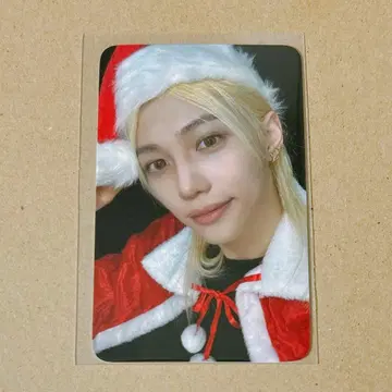 필릭스 산타 트레이딩 카드 straykids hop 팝업 특전