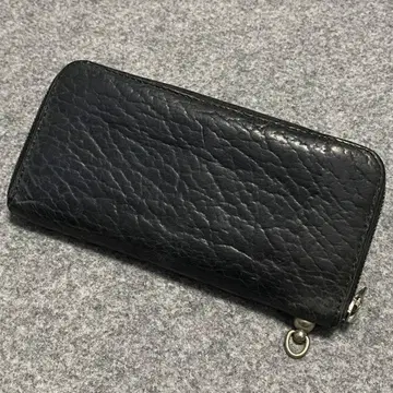 BACKLASH 라운드 지퍼 가죽 지갑 장지갑