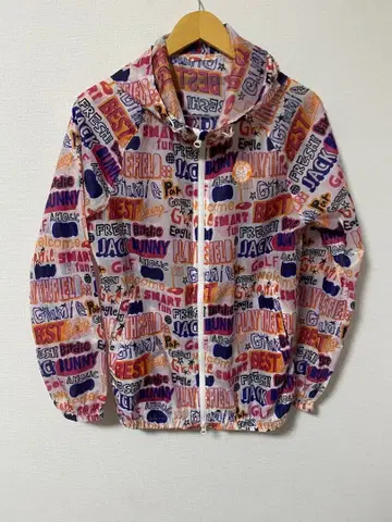 골프 JACK BUNNY 컬러풀 나일론 후드티 사이즈 4