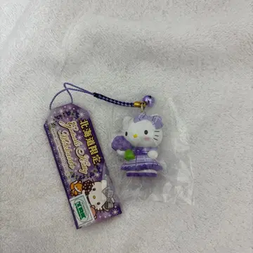 헬로키티 스트랩 보라색