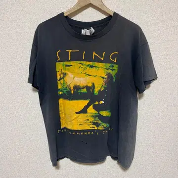 STING Tales World Tour 셔츠 L 사이즈 흑먹색