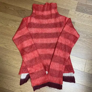 Y2K 보더 니트 레이어드 디자인 도킹 KIOSQUE CC