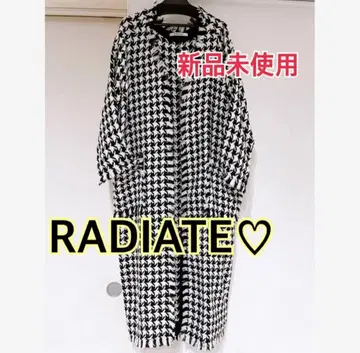 RADIATE 롱 가디건 코트 하운드투스 스콧 클럽 미사용 새상품