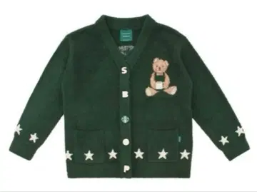 gelato pique 파우더 스타 자카드 가디건 그린