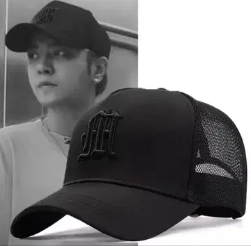 블랙 메쉬 백캡