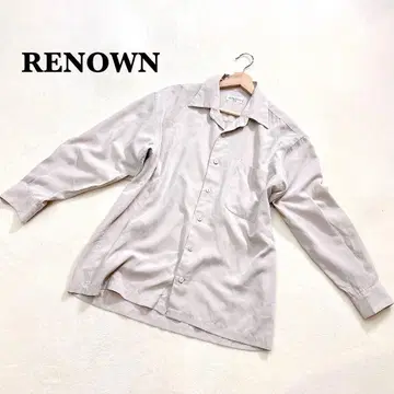 레나운 오센틱 부드러운 긴팔 셔츠 M 그레이지 심플