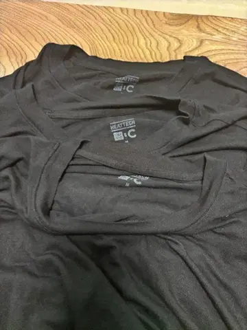 이번 시즌 미사용품 유니클로 캐시미어 블렌드 히트텍 블랙 3개 세트