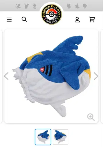 샤크니아 타월 캡 Pokemon Diving 포켓몬 센터 한정판