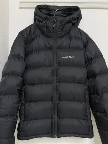 mont-bell 라이트 알파인 다운 후드티 블랙