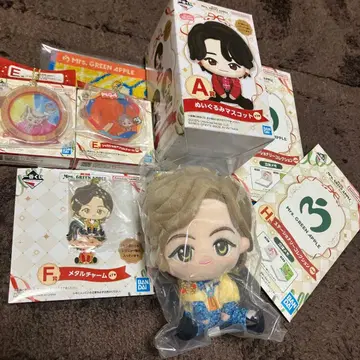 Mrs. GREEN APPLE 봉제 인형 메탈 참 아크릴 참