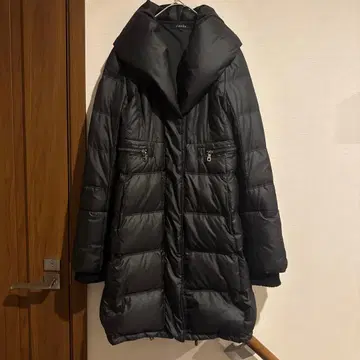 rienda 리엔다 빅 컬러 롱 다운 블랙