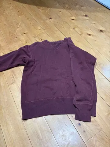 웨어하우스 사이즈 40 DUCK DIGGER 버건디 맨투맨