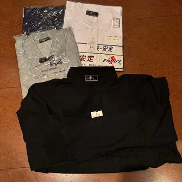 남성용 긴팔 피케 셔츠 LL 사이즈