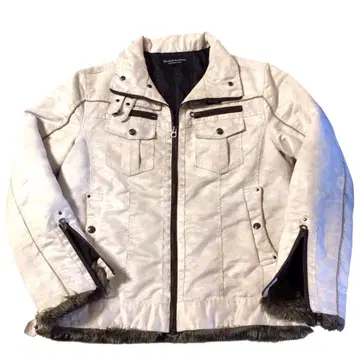 archive 퍼 스웨이드 라이더 자켓 시크 스타일 y2k 갸루