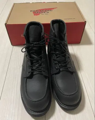 REDWING 블랙 워크 부츠 9.5 27.5cm 클래식 모크
