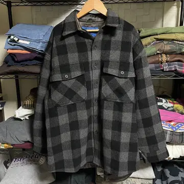 영국제 해링턴 하우스 플란넬 셔츠 보드 셔츠 영국 사이즈 L