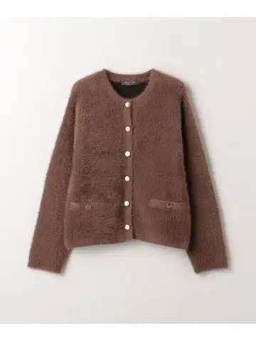 더블 페이스 페더 가디건 자켓