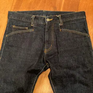 벤 데이비스 스트레이트 청바지 셀비치 다크 네이비 스트레치