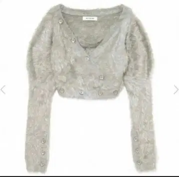 melt the lady shaggy knit tops