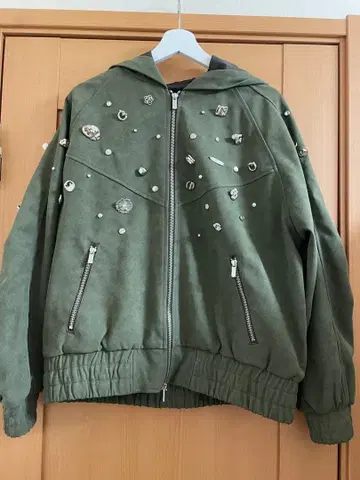 메종 스페셜 비건 레더 후디 아우터