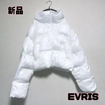 미사용 새상품 EVRIS 에브리리스 아우터 자켓 블루종 화이트