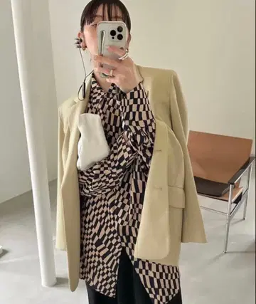 TODAYFUL Geometric 오버 셔츠